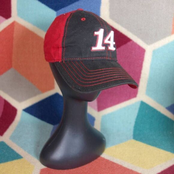 Nascar Racing Tony Stewart Haas # 14 Hat Black Adjustable Cap - Picture 1 of 3